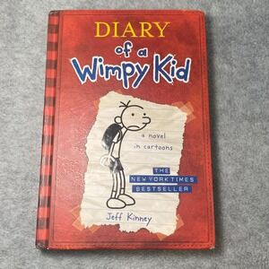 Diary of a Wimpy Kid Book 1 Hardcover Jeff Kinney Graphic Novel Comedy *FLAW
